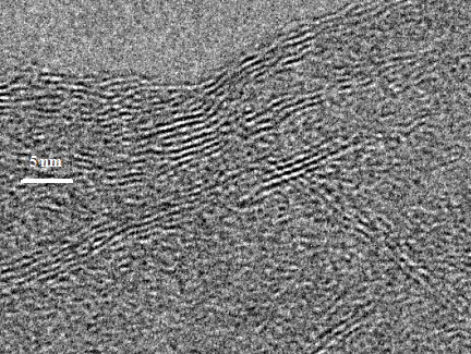 HRTEM Image of Single Layer Graphene